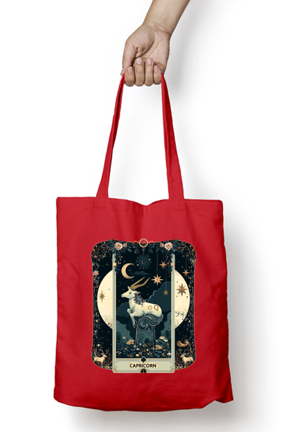 Capricorn Horoscope Zipper Tote Bag