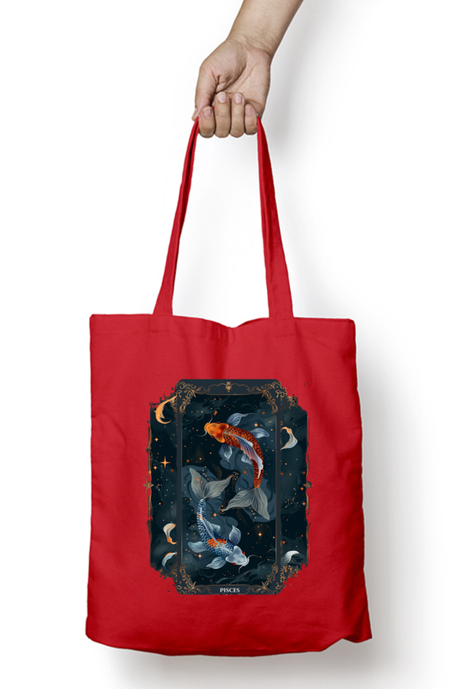 Pisces Horoscope Zipper Tote Bag