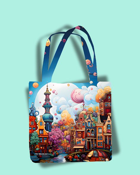 Anime Amsterdam All Over Print  Tote Bag