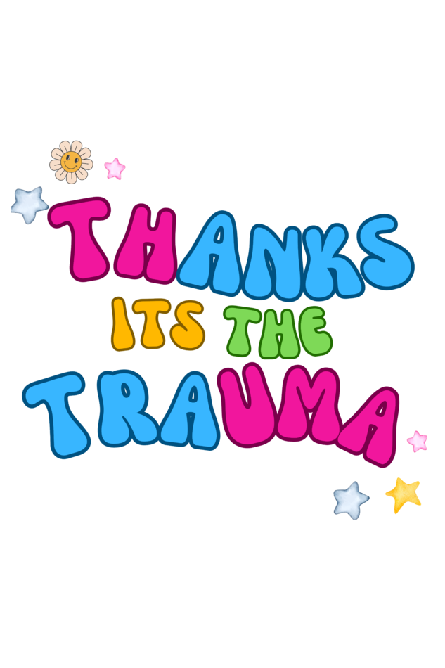 Thanks its the Trauma - Unisex Oversized T-Shirt