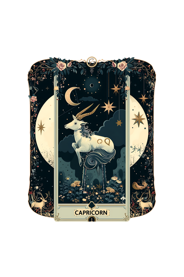 Capricorn Horoscope Zipper Tote Bag