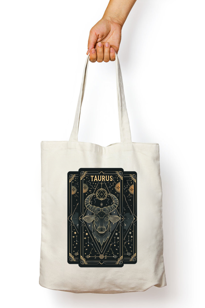 Taurus Horoscope Zipper Tote Bag