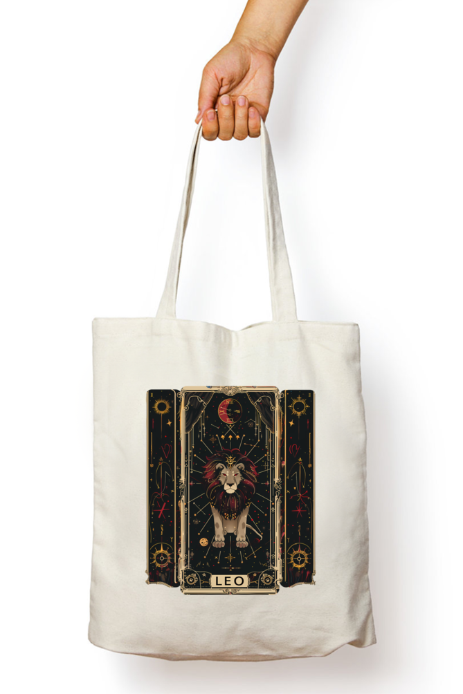 Leo Horoscope Zipper Tote Bag