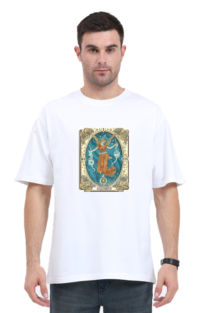 Aquarius Horoscope - Unisex Oversized Tee