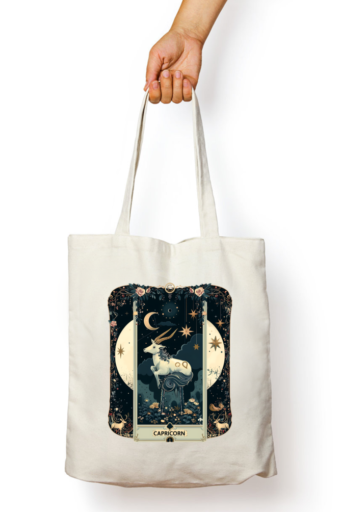 Capricorn Horoscope Zipper Tote Bag