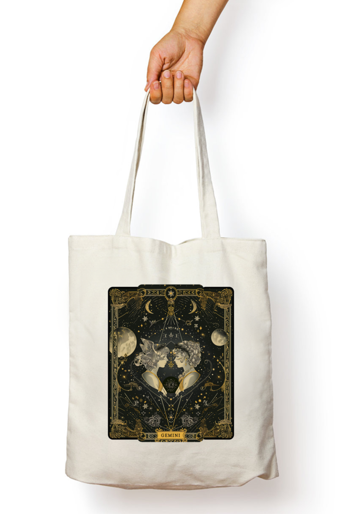 Gemini Horoscope Zipper Tote Bag