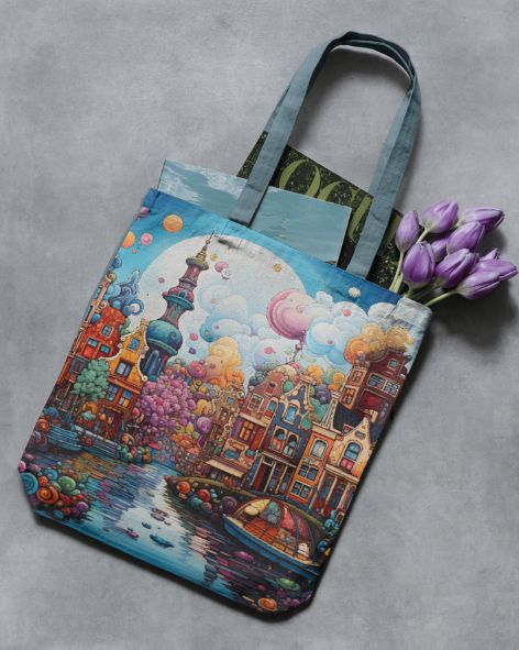 Anime Amsterdam All Over Print  Tote Bag