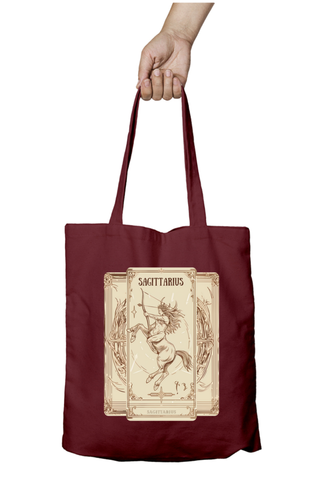 Sagittarius Horoscope Zipper Tote Bag