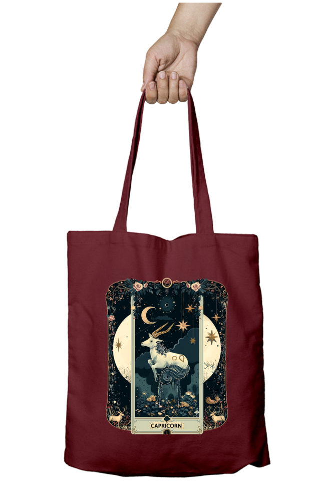 Capricorn Horoscope Zipper Tote Bag