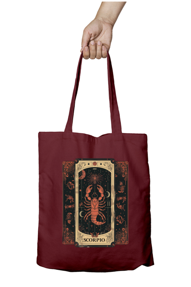 Scorpio Horoscope Zipper Tote Bag