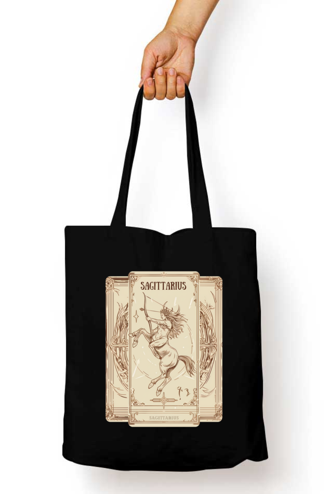 Sagittarius Horoscope Zipper Tote Bag