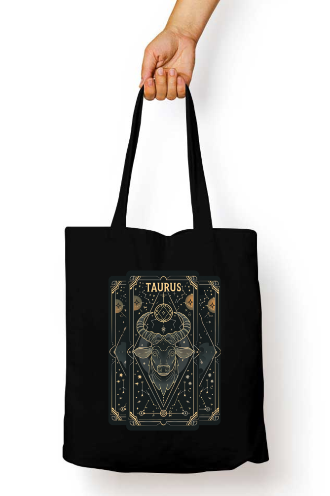 Taurus Horoscope Zipper Tote Bag