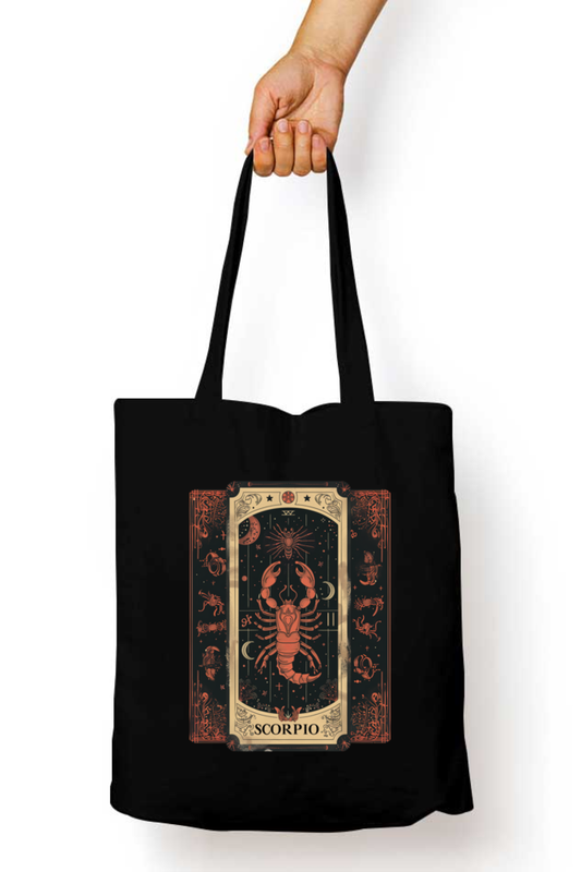 Scorpio Horoscope Zipper Tote Bag