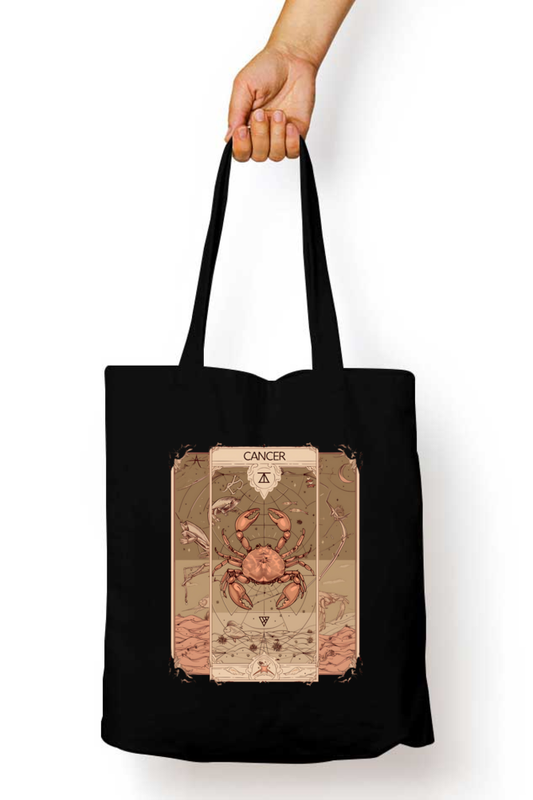 Cancer Horoscope Zipper Tote Bag