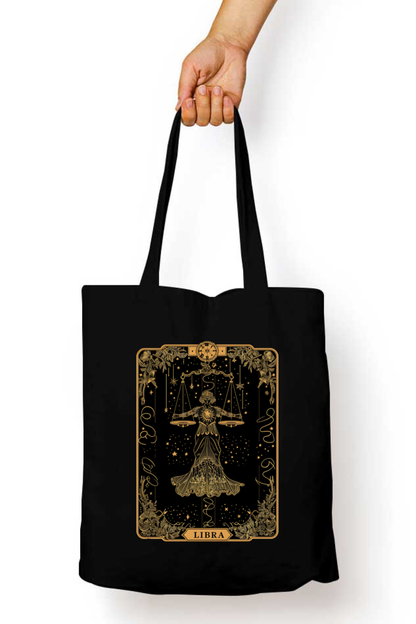 Libra Horoscope Zipper Tote Bag