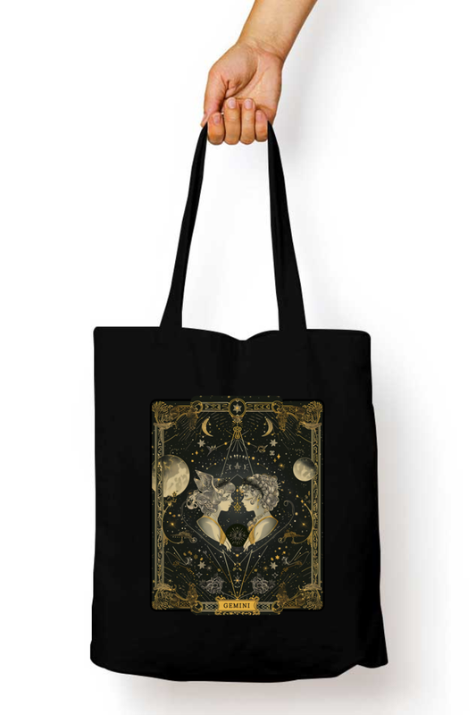 Gemini Horoscope Zipper Tote Bag