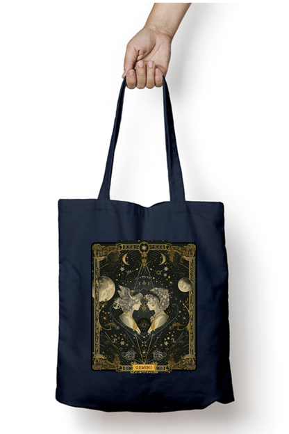 Gemini Horoscope Zipper Tote Bag