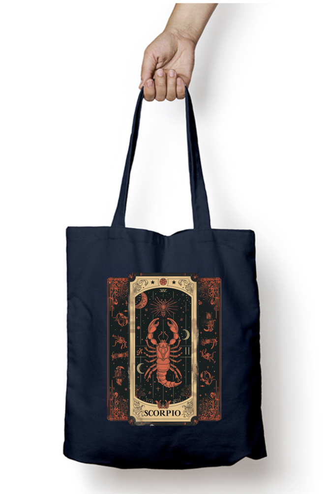 Scorpio Horoscope Zipper Tote Bag