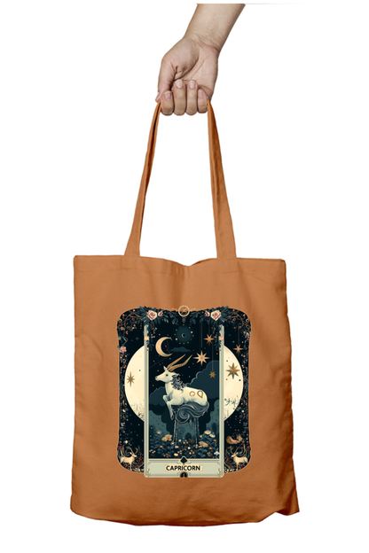 Capricorn Horoscope Zipper Tote Bag