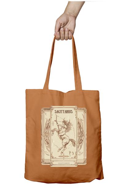 Sagittarius Horoscope Zipper Tote Bag