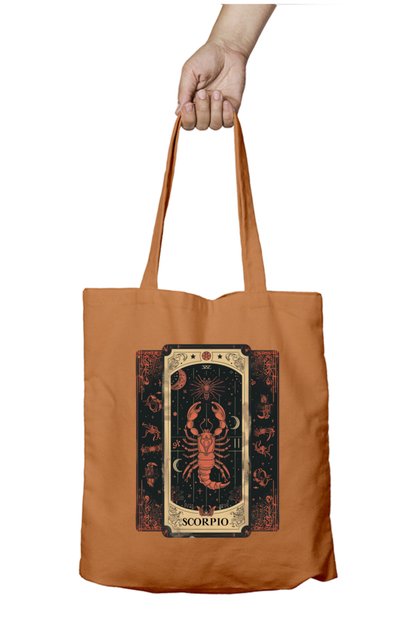 Scorpio Horoscope Zipper Tote Bag