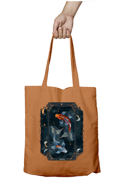 Pisces Horoscope Zipper Tote Bag