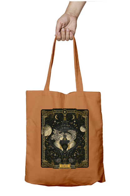 Gemini Horoscope Zipper Tote Bag