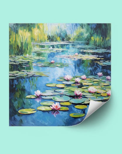 Monet's Water Lillies Sticker