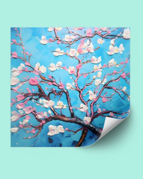 Almond Blossoms Sticker