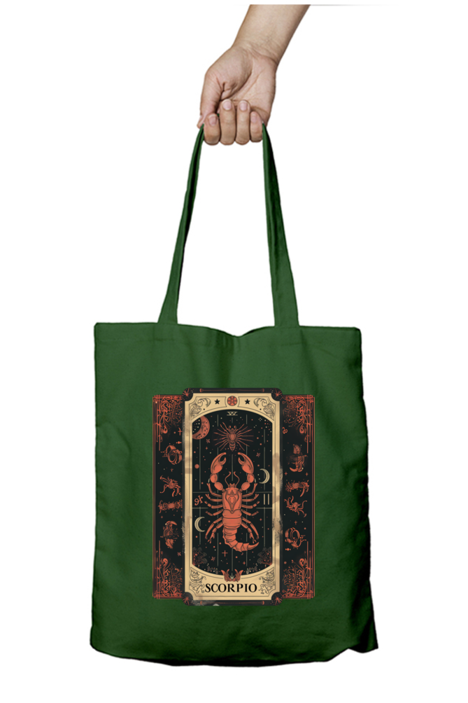 Scorpio Horoscope Zipper Tote Bag