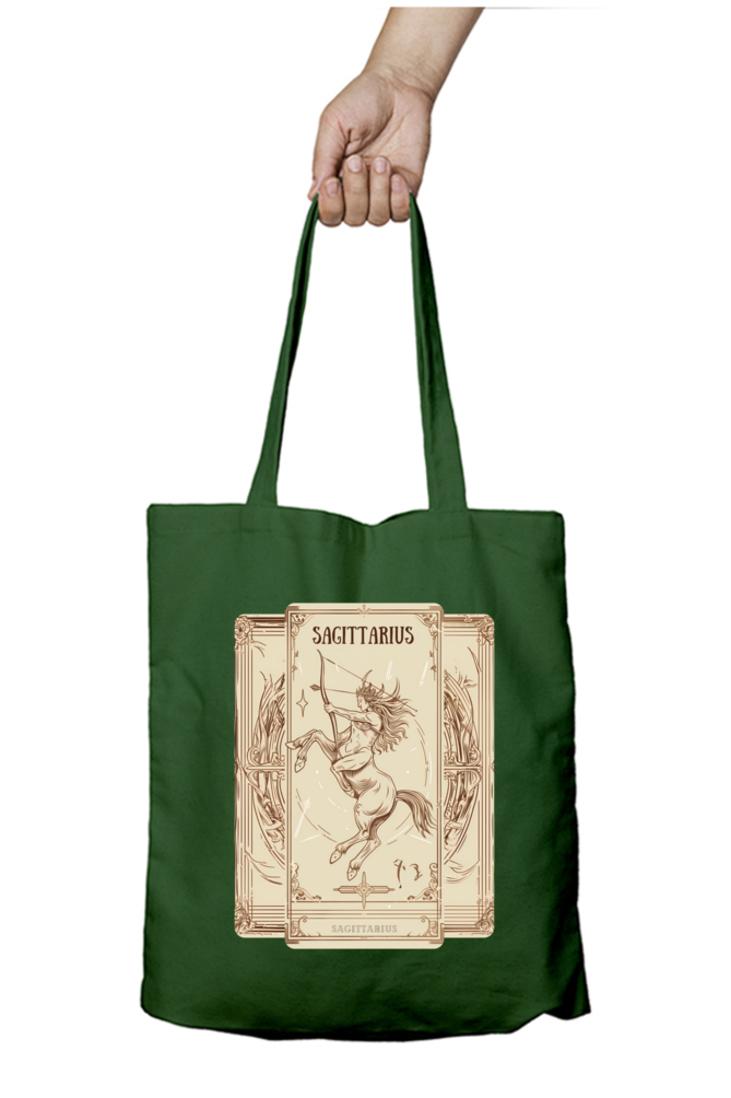 Sagittarius Horoscope Zipper Tote Bag