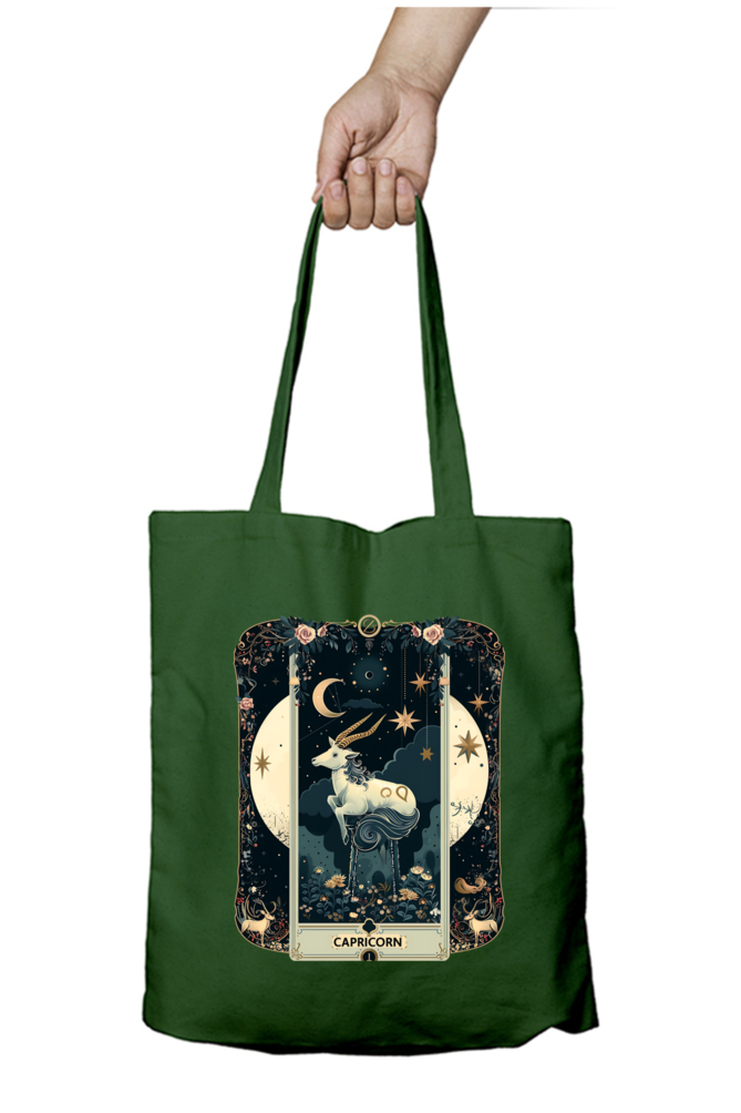 Capricorn Horoscope Zipper Tote Bag