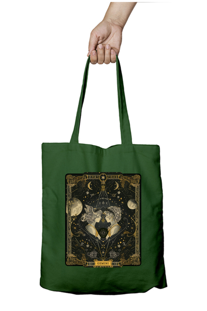 Gemini Horoscope Zipper Tote Bag